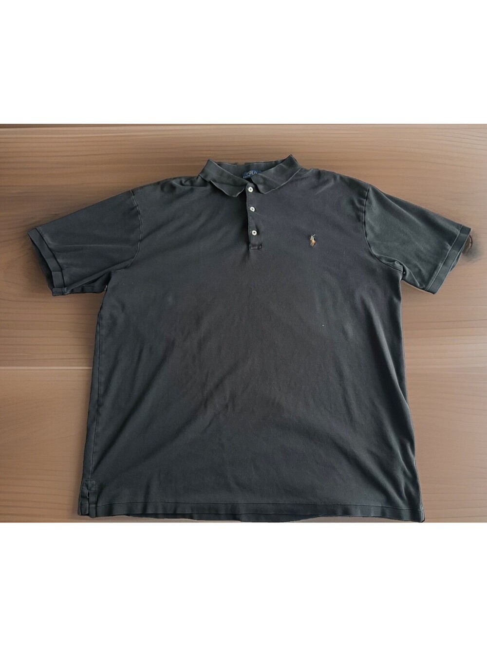 Polo Ralph Lauren Soft Polo Shirt Size 2XLT Black Short Sleeve Pony Logo Tall